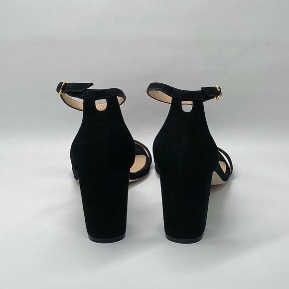 Stuart Weitzman Suede Block Heeled Sandals size 8.5 - Picture 6 of 10